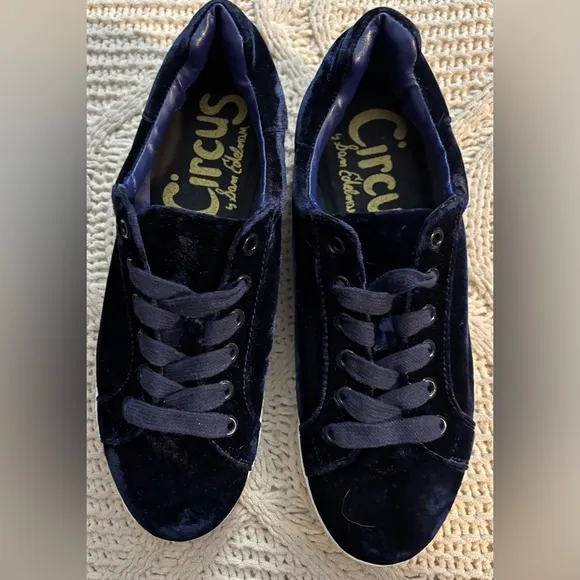 Circus NY by Sam Edelman Size 7.5 Women's Caprice Sneaker Poseidon Blue Velvet