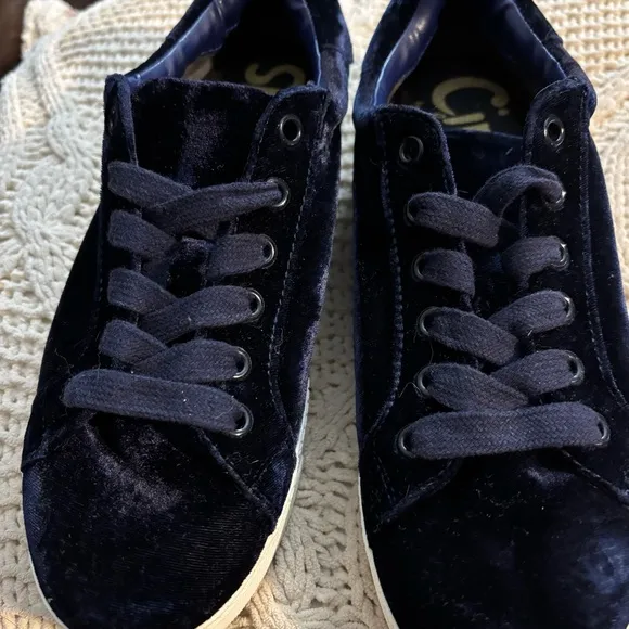 Circus NY by Sam Edelman Size 7.5 Women's Caprice Sneaker Poseidon Blue Velvet