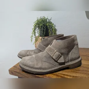 Clark Buckle Suede Desert‎ Boots Size 7