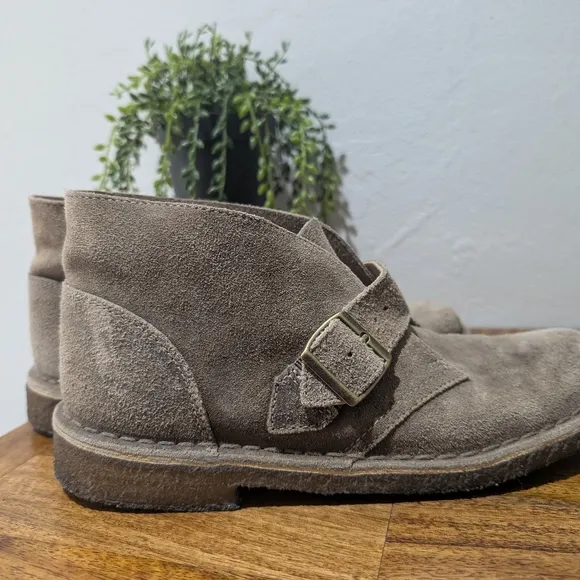 Clark Buckle Suede Desert‎ Boots Size 7