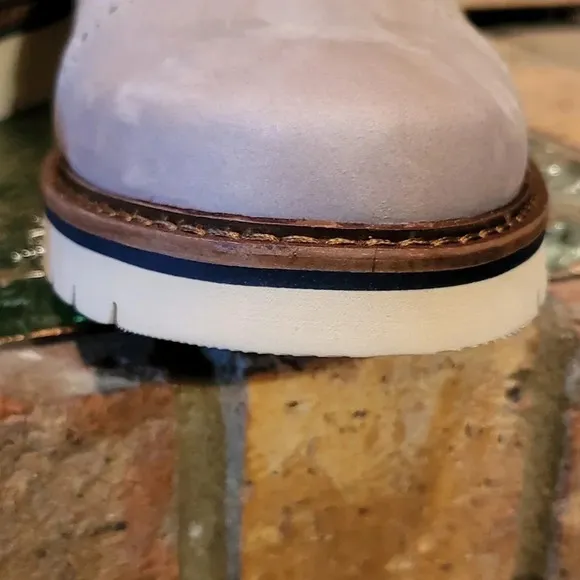 Clarks Bayhill Cap Stone Nubuck Pierre Brogues Mns Sz 7.5