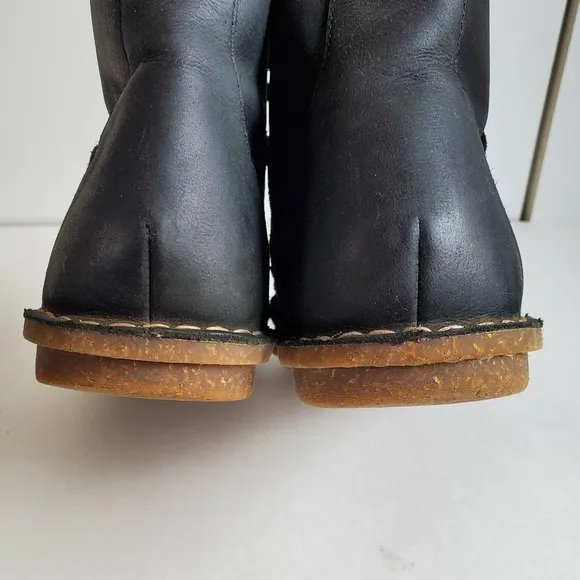 Clarks Black Tamitha Key Suede &amp;‎ Leather boots