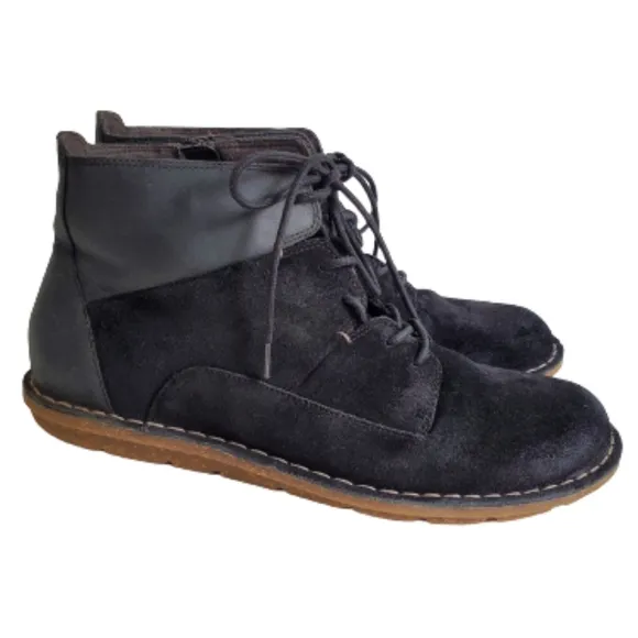 Clarks Black Tamitha Key Suede &amp;‎ Leather boots