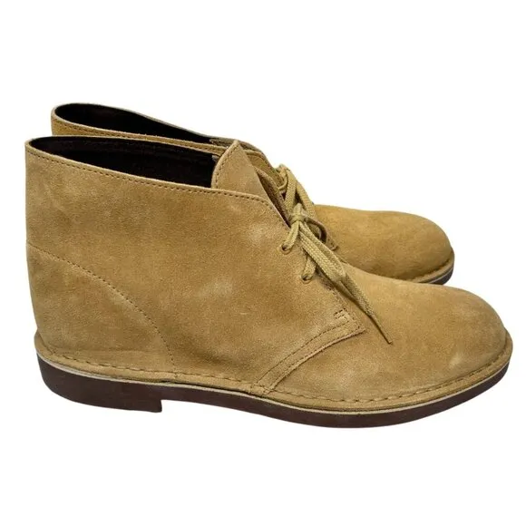 Clarks Bushacre 2 Size 11.5 Men Chukka Tan Boots Shoes Suede Preppy City