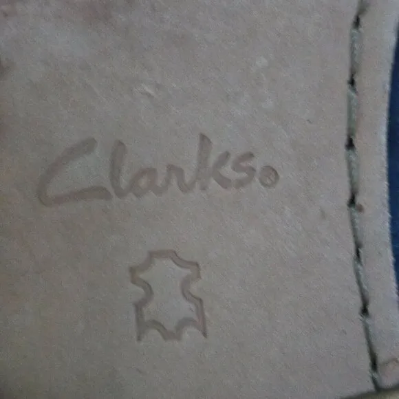 Clarks Clarkdale Arlo Blue Suede Chelsea Boots Size 7.5W