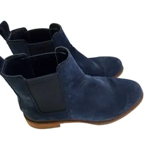 Clarks Clarkdale Arlo Blue Suede Chelsea Boots Size 7.5W