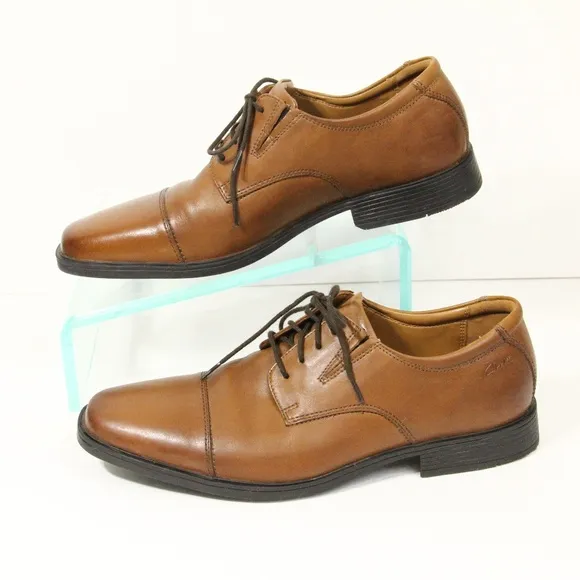 Clarks Collection Dress Shoe Mens Cap Toe Oxford sz 9 Leather