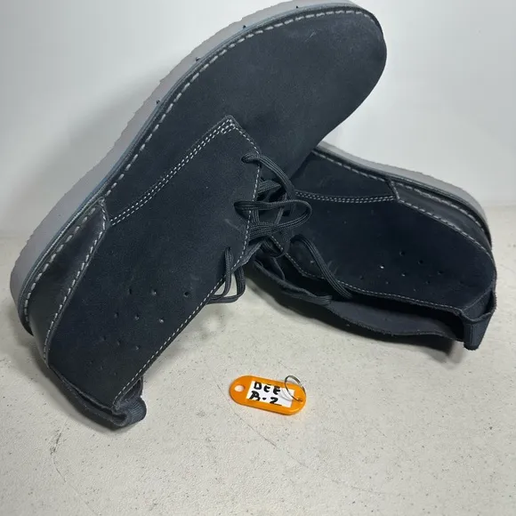 Clarks Collection Men’s Shoes Chukka Boots Suede Blue Size 10,5 Navy
