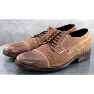 Clarks Denton Men's Cap Toe Comfort Dress Shoes Size 10.5 Leather Brown