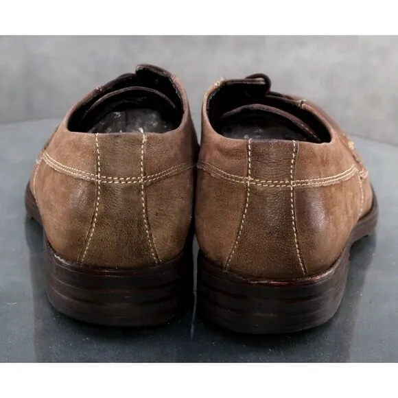 Clarks Denton Men's Cap Toe Comfort Dress Shoes Size 10.5 Leather Brown