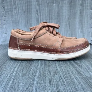 Clarks Men's Nature 5 Lo Leather Shoes Dark Tan‎ Mens 9 M