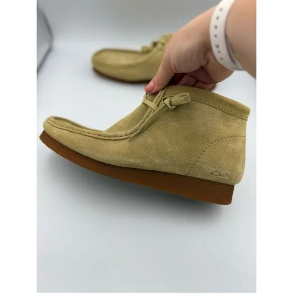 Clarks Mens Shoes Wallabee Evo Casual Lace Up Low Top Suede Green Size 13