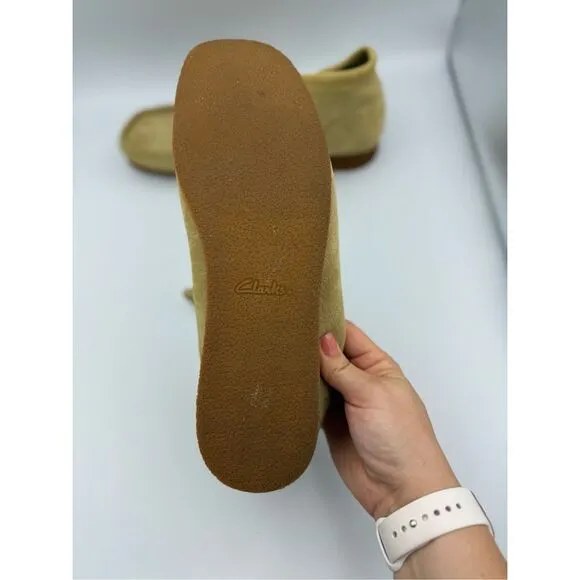 Clarks Mens Shoes Wallabee Evo Casual Lace Up Low Top Suede Green Size 13