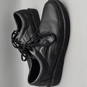 CLARKS Nature II Size 12M Black Leather Lace Up Shoes, Active Air