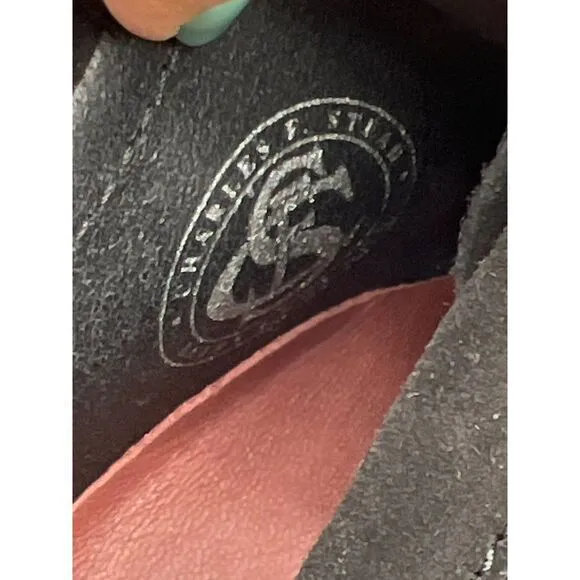Clarks Original Wallabee Black Suede Wedge Size 9