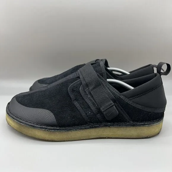 Clarks Originals Trek Taiyo Men Size 13 Shoes Black Strap Slip-On Casual Sneaker