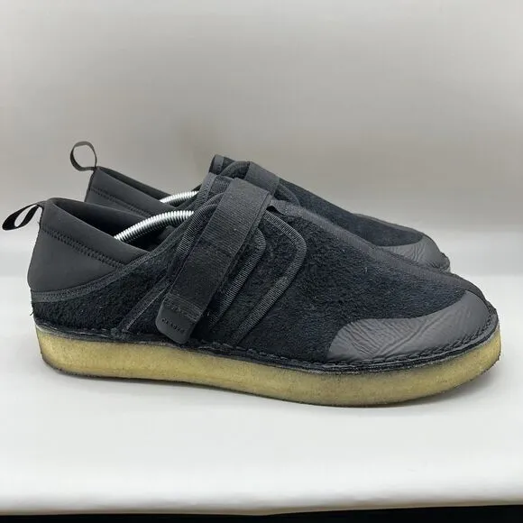 Clarks Originals Trek Taiyo Men Size 13 Shoes Black Strap Slip-On Casual Sneaker