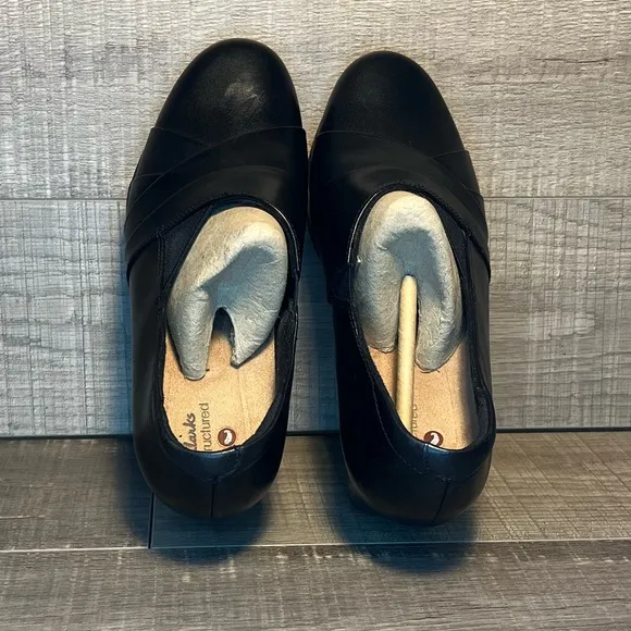 Clarks - Rosalyn Adele “Black Leather” 10955