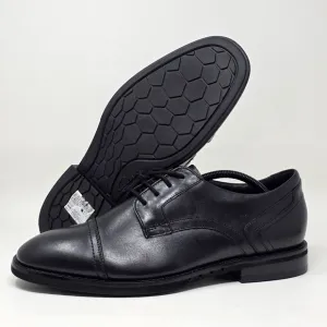 Clarks Unstructured Mens Black Leather Lace-Up Shoes Casual Size 11 W Pre-owned