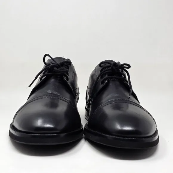Clarks Unstructured Mens Black Leather Lace-Up Shoes Casual Size 11 W Pre-owned