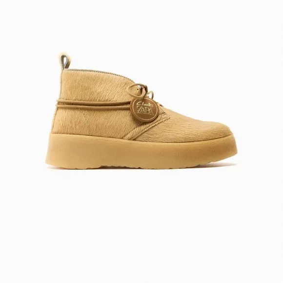 Clarks Zara Pony Leather Shoes