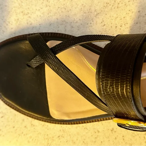 COACH Buckle Flat Sandal.