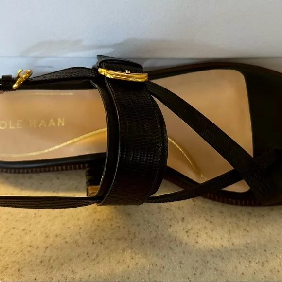 COACH Buckle Flat Sandal.
