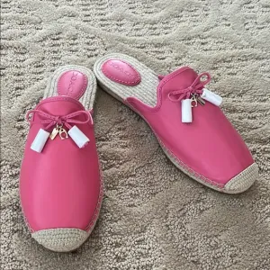 Coach Cassidy Pink Espadrille Mules Size 11