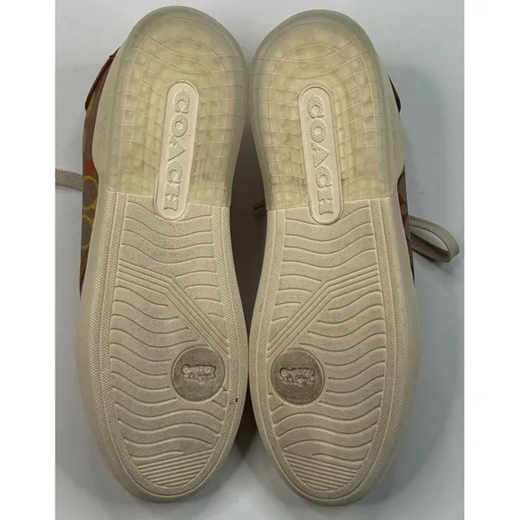 Coach Men's City Sole Court Sneaker Pride Rainbow Signature Size 8.5 D