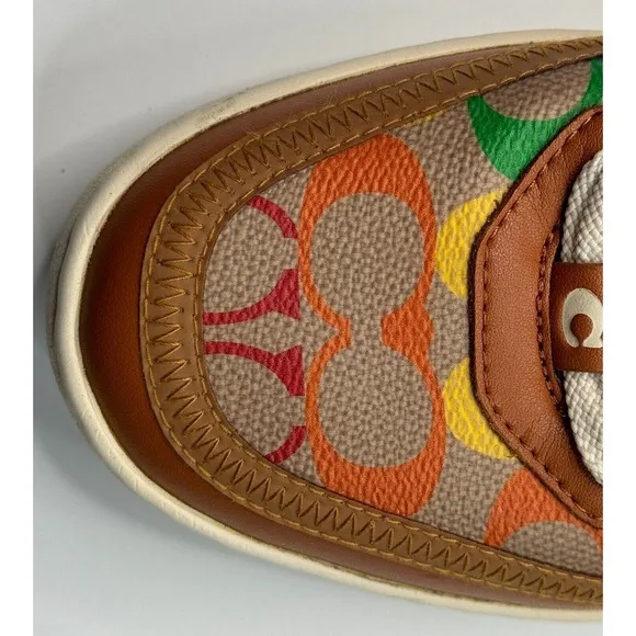 Coach Men's City Sole Court Sneaker Pride Rainbow Signature Size 8.5 D