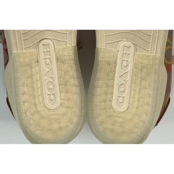 Coach Men's City Sole Court Sneaker Pride Rainbow Signature Size 8.5 D