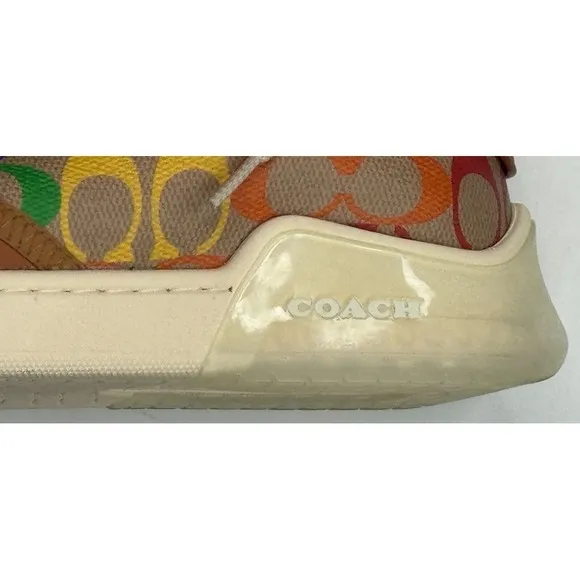 Coach Men's City Sole Court Sneaker Pride Rainbow Signature Size 8.5 D