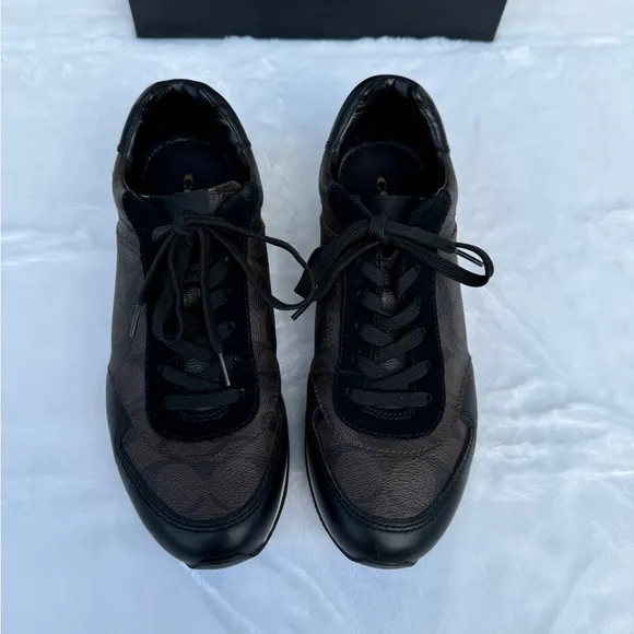 Coach Rebecca  Women's Brown‎ Leather Sneaker Shoes Size 7.5 M
