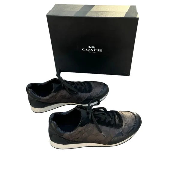 Coach Rebecca  Women's Brown‎ Leather Sneaker Shoes Size 7.5 M