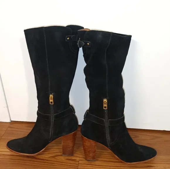 Coach Suede Beverly Boots