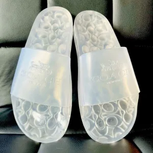 Coach Ulyssa Clear Sandal Slides NWT​​​​​