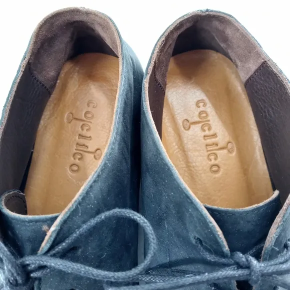 COCLICO Black Oxford Lace Up Shoes.