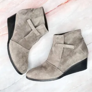 Coclico Opal Suede Leather Wedge Booties Boots 38.5 8