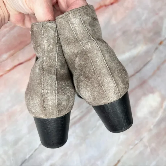 Coclico Opal Suede Leather Wedge Booties Boots 38.5 8