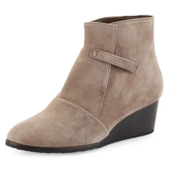 Coclico Opal Suede Leather Wedge Booties Boots 38.5 8