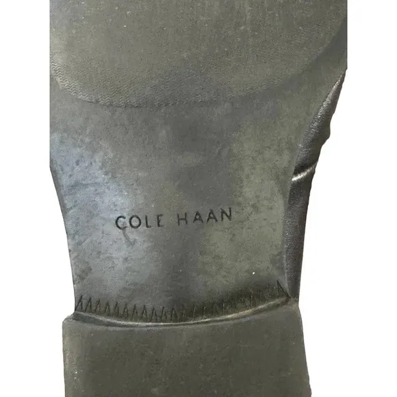 Cole‎ Haan C12329 Dalton 2 Gore Black Leather Slip on Dress Shoes Size 8.5M