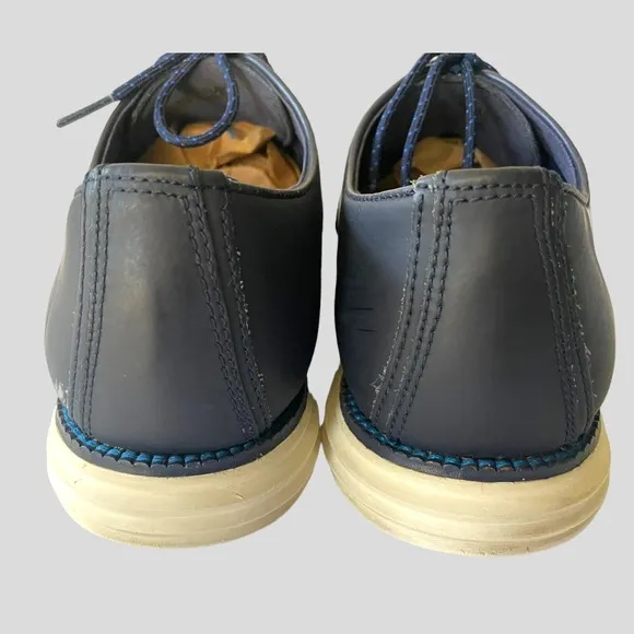Cole Haan C22766 Mens Blue Grand OS Plain Toe Oxford Casual Shoes