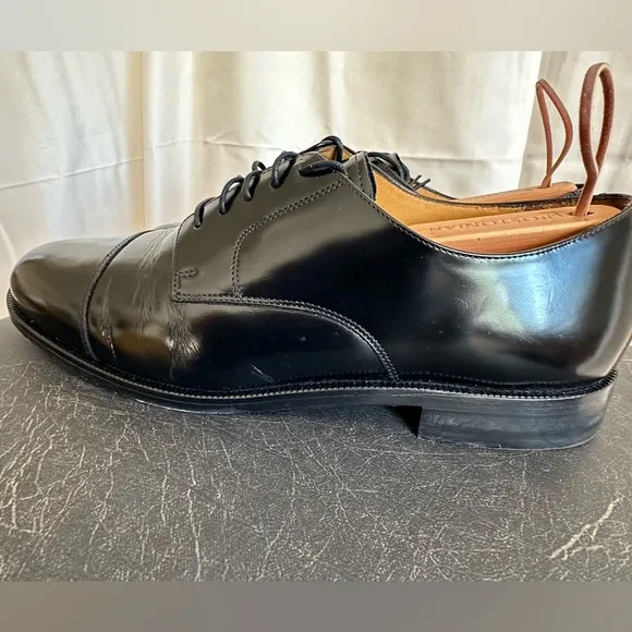 Cole Haan Caldwell black leather shoes - Size 10.5.  With box and shoe bags