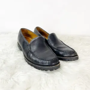 Cole Haan Country 8.5 B Mens Black Leather Loafer Dress Shoes