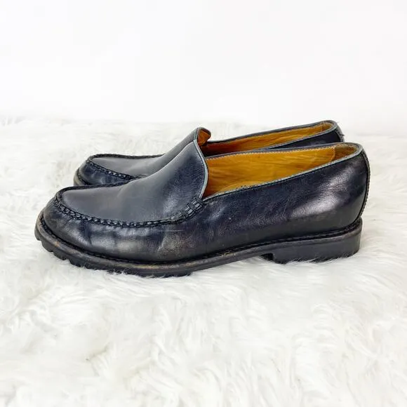Cole Haan Country 8.5 B Mens Black Leather Loafer Dress Shoes