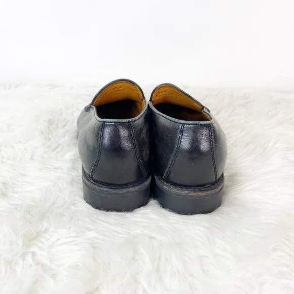 Cole Haan Country 8.5 B Mens Black Leather Loafer Dress Shoes