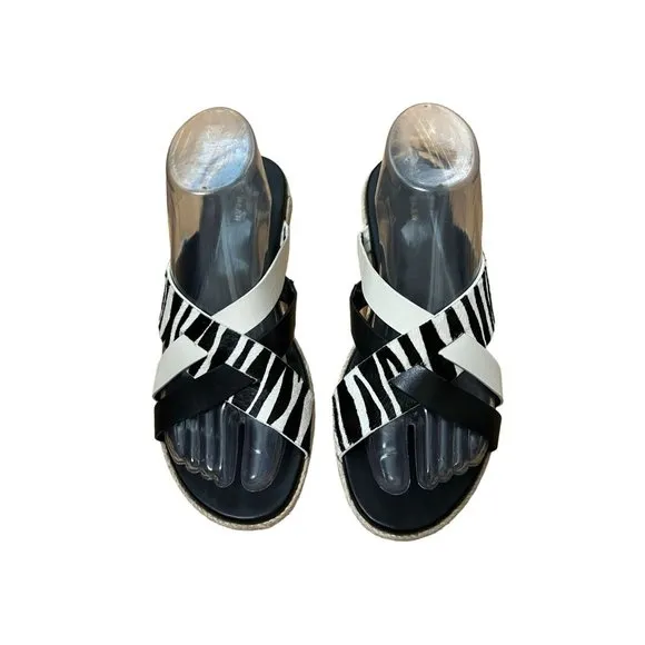 Cole Haan Grand 360 Florens Calf Hair Slide Sandals Size 8.5
