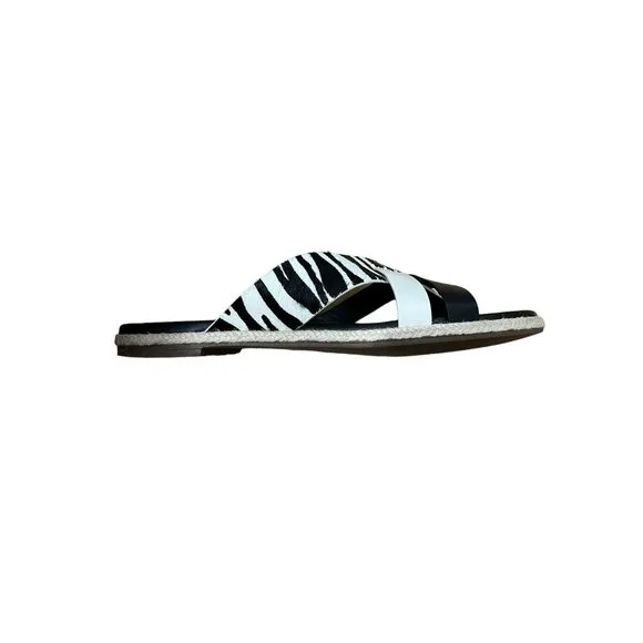 Cole Haan Grand 360 Florens Calf Hair Slide Sandals Size 8.5