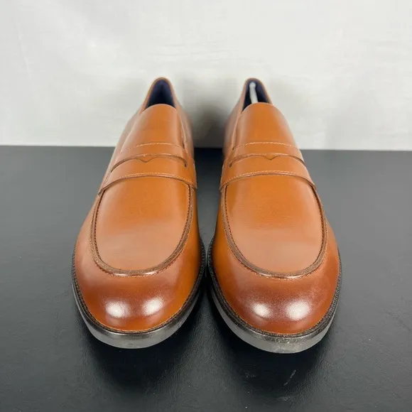 Cole Haan Grand   Mens Brown Leather Penny Loafer Dress Shoes NEW Size 11