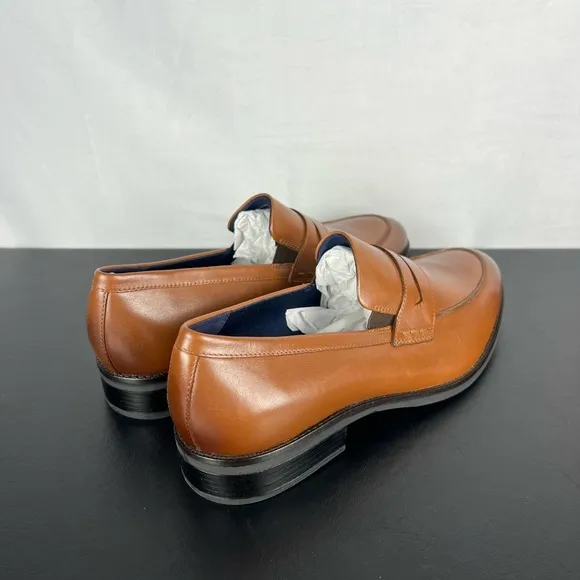Cole Haan Grand   Mens Brown Leather Penny Loafer Dress Shoes NEW Size 11